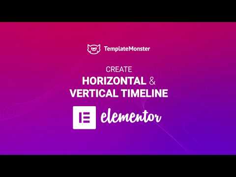 How to create Horizontal and Vertical Timeline with Elementor Page Builder Tutorial