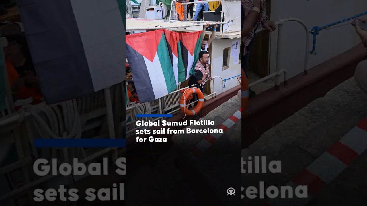 Global Sumud Flotilla sets sail again from Barcelona to Gaza with double participation