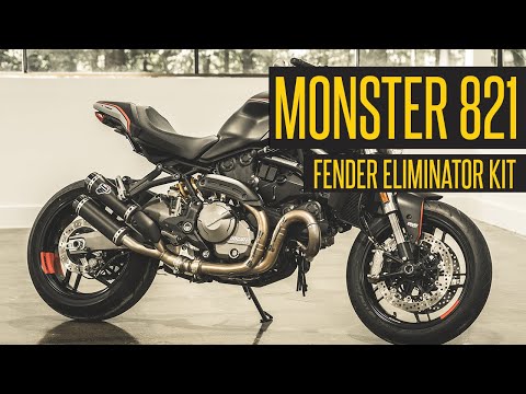 2019 Ducati Monster 821 // NRC Fender Eliminator Kit Installation