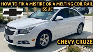 CHEVY CRUZE MISFIRE FIX P0301 P0302 p0303 P0304 P0300 - MELTING COIL RAIL ON CYLINDER 1 SOLVED ...