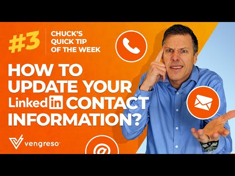 Chuck's Quick Tip of the Week #3 - Updating your LinkedIn Contact ...