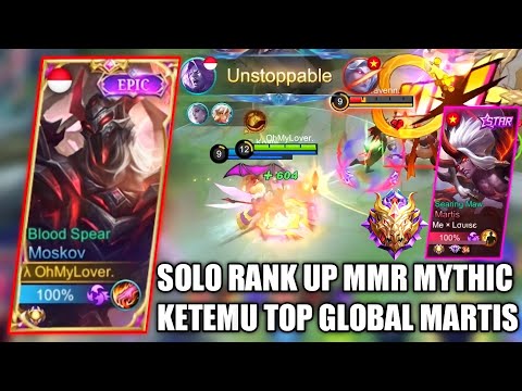 PUSH MMR SOLO RANK DI MYTHIC KERAS !! BEGINI CARA AUTO WIN SOLO PUSH MMR VS GLOBAL - MOBILE LEGENDS
