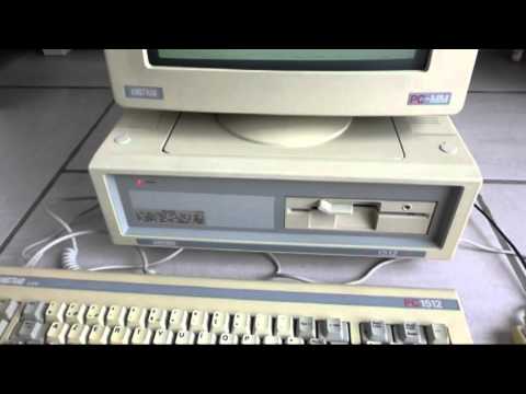 Amstrad PC1512SD - Booting DosPlus 1.2 and GEM Desktop
