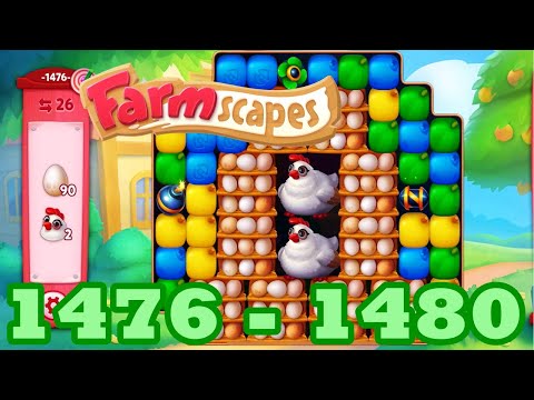 Farmscapes Level 1476 - 1480 HD Gameplay Walkthrough | 3 - match game | android | 1477 | 1478 | 1479