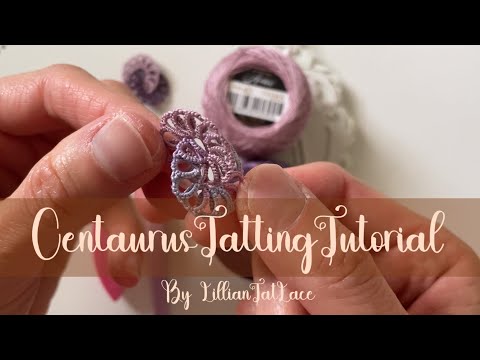 Tatting Tutorial for “Tiny Frozen Water Snowflake ” without bead designed by LillianTatLace