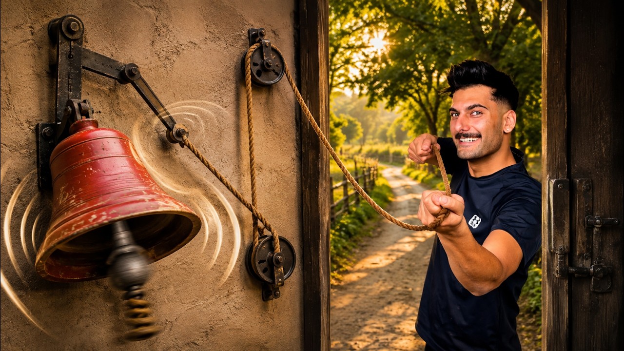 زنگوله‌ای که خودش زنگ میزنه 😍 A bell that rings itself