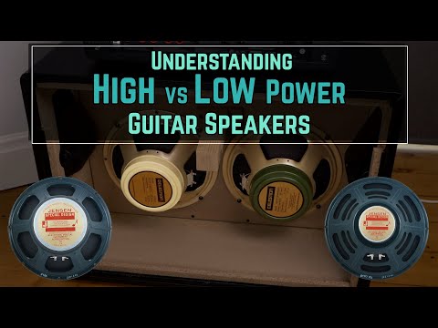 High vs Low Power Guitar Speakers & How To Decide Which Is Best For You