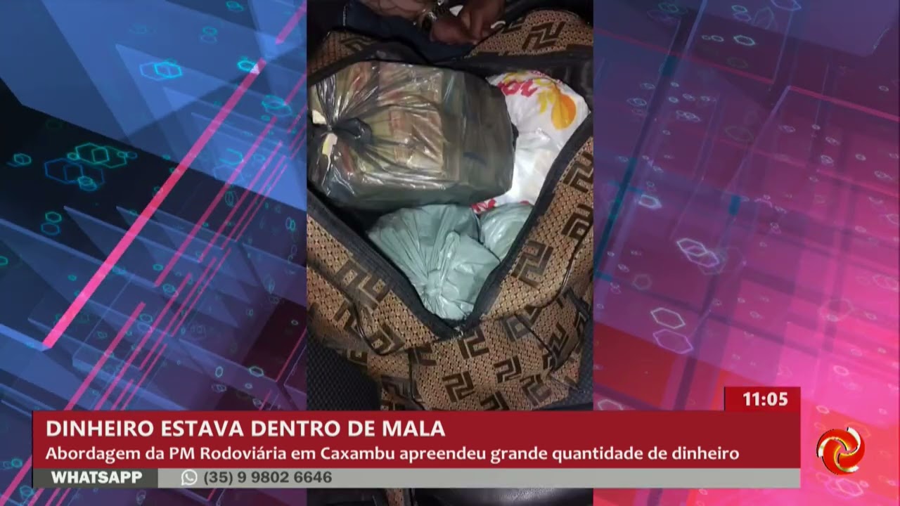 Polícia apreende grande quantidade de dinheiro em Caxambu
