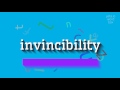 HOW TO SAY INVINCIBILITY? #invincibility