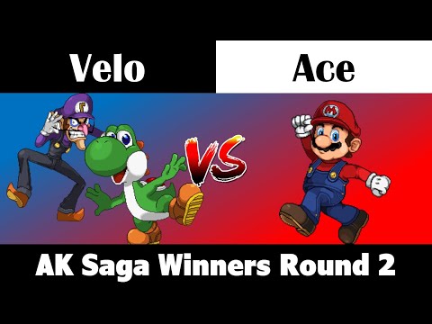 AK Saga: Velo (Yoshi, Waluigi) vs Ace (Mario) - Winners Round 1 SSF2
