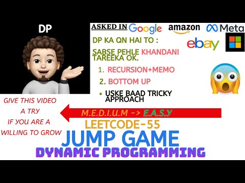 Jump Game - (Google, Microsoft, Amazon, Ebay, Meta) : Explanation ➕ Live Coding