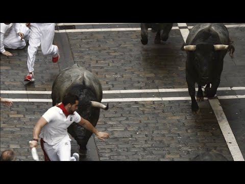 [video] tercer encierro San Fermín 2016  9 de Julio 2016 | Running Of The Bulls