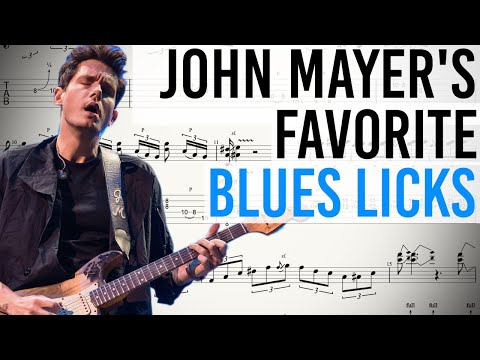 John Mayer's TOP 16 Favorite Blues Licks REVEALED!