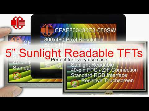 5" Sunlight Readable TFT