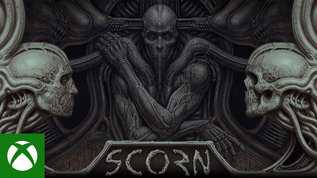 Ebb Software公開了一段恐怖遊戲《Scorn》14分鐘實機演示，展示了本作的恐怖氣氛、武器。場景、敵人、解謎要素等。 Maxresdefault