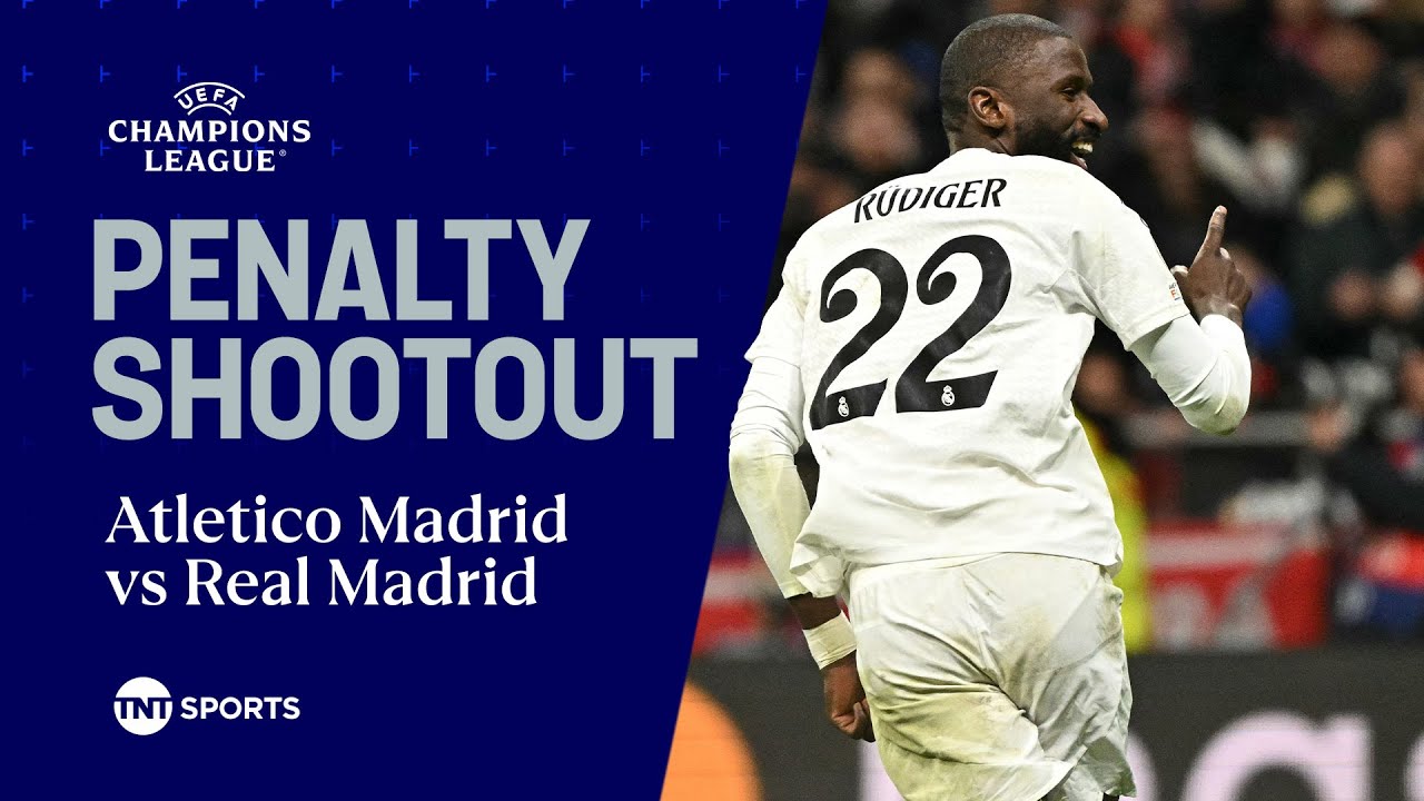 FULL PENALTY SHOOTOUT: Real Madrid defeat Atletico in dramatic Champions League shootout 🔥 #UCL