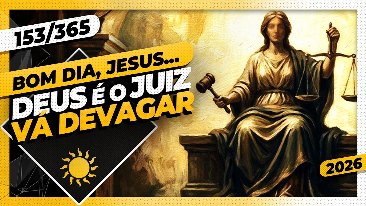 DEUS É O JUIZ: VÁ DEVAGAR - Bom dia, Jesus! 153/365 (2026)