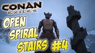 Open Air Winding Spiral Stairs / Staircase #4 - Conan Exiles Advanced Tutorial