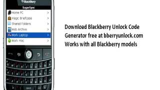 how to unlock blackberry 8100 for free