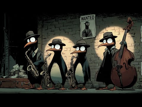 Penguins Plan the Perfect Escape – Jazz for Calm Focus & Cozy Work