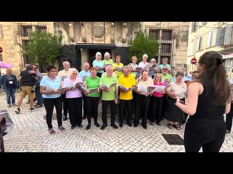 Ouverture des Fêtes de la Tarasque avec les Voix provençales. ©Nelly Combe-Bouchet