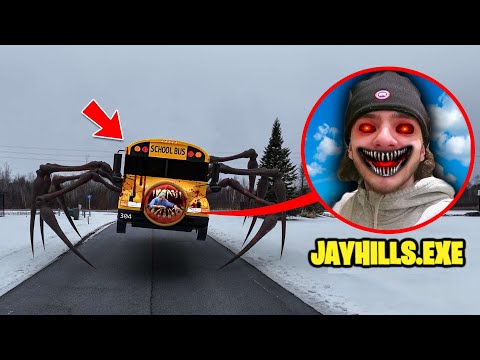 Drone Catches SCHOOL BUS EATER EATING JAY HILL.EXE IN REAL LIFE!!