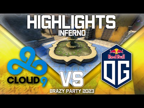 CLOSELY OVERTIMES!!! Cloud9 vs OG - Inferno (map 1) - Brazy Party 2023 | CSGO | HIGHLIGHTS