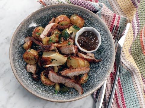 Grillad fläskkotlett med rabarberketchup - Köket