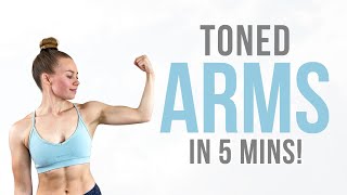 TONE YOUR ARMS WORKOUT | No Equipment | Quick & Intense