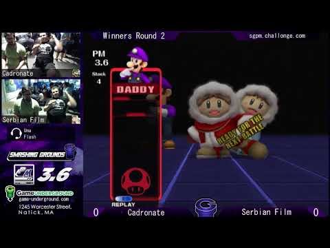 SG at GU 15.5 WR2- Cadronate (Luigi, Diddy Kong) vs Serbian Film (Ice Climbers, Game and Watch)