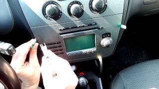 Seat altea stock radio head unit removal with homemade tools