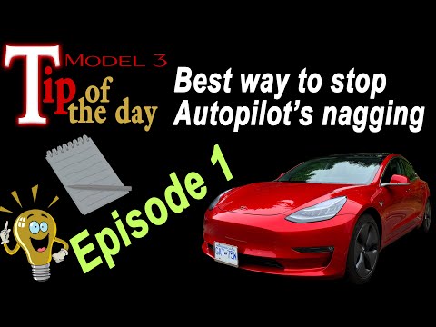 Model 3 Tip of the Day #1: Getting rid of the Autopilot "nag"
