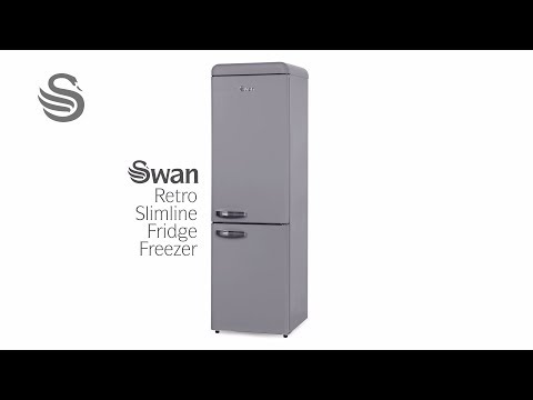 Swan Retro Slimline Fridge Freezer - 