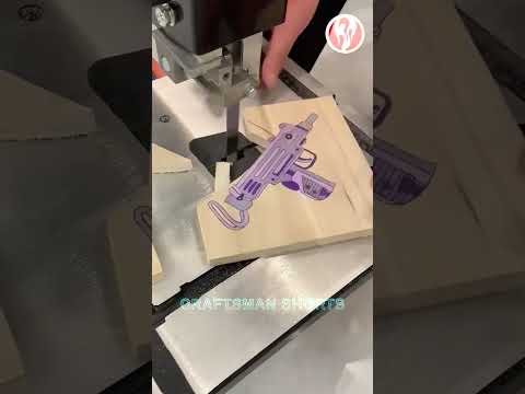 Toys | Make an Uzi submachine gun toy using wood