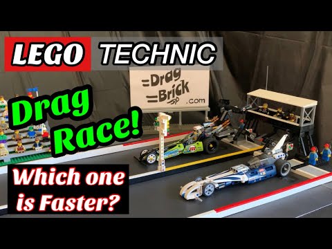 LEGO Technic Drag Race - Dragster Set 42103 vs. Record Breaker 42033 - Which one is Faster?
