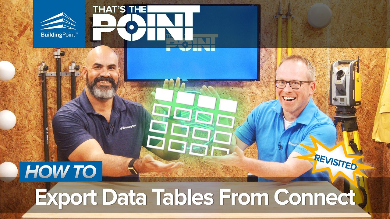 That's The Point - How To Export Data Tables From Trimble Connect