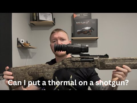 Part of a video titled Can I put a thermal scope on a shotgun? #thermal ... - YouTube
