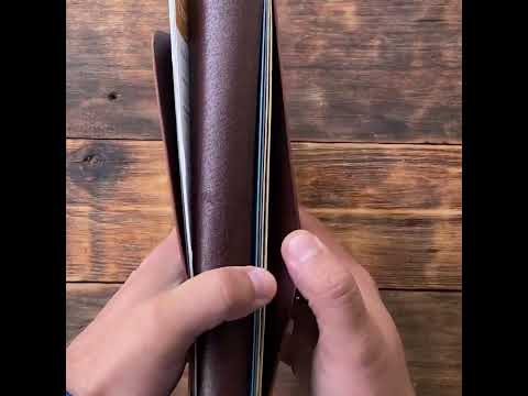 Elegant JW Ministry Organizer: Genuine Leather Tract and Magazine Holder