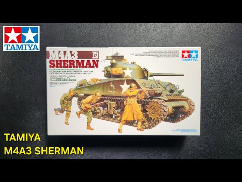 Tamiya M4A3 Sherman 75mm 1:35 – WWII Military Model Kit Video Preview
