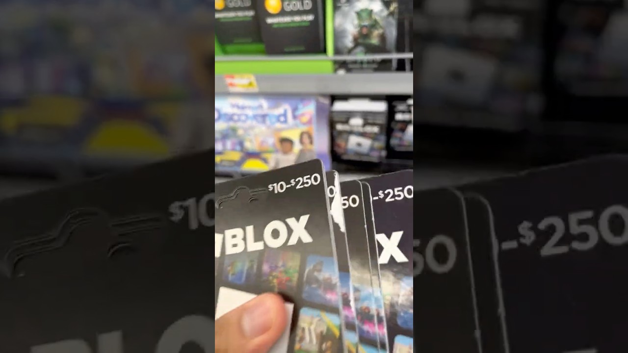 “Can I take all Robux Gift Cards?” 👀 #roblox #robloxshorts #robux