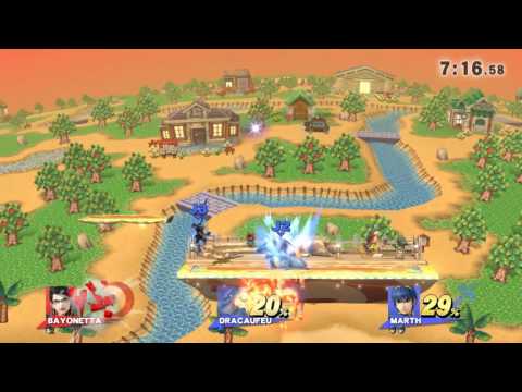 SSB4 Wii U With Friends Bayonetta vs Charizard & Marth