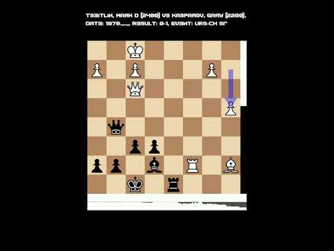 Kasparov Super Series - 1978- 15 years old - UdSSR Championchip game 16