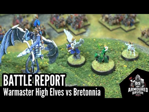 Warmaster High Elves vs Bretonnia Battle Report