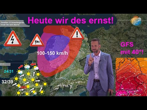 Things are getting serious today! Danger of severe weather in the northwest! Otherwise, the curre...