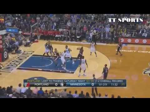 Karl-Anthony Towns Highlights (Full action) vs Trail Blazers (2.11.15)