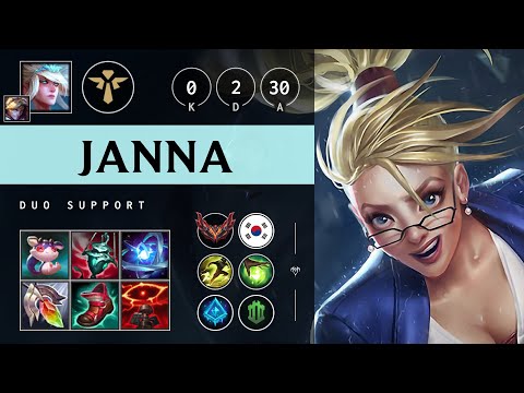 Janna Support vs Nautilus - KR Grandmaster Patch 25.08