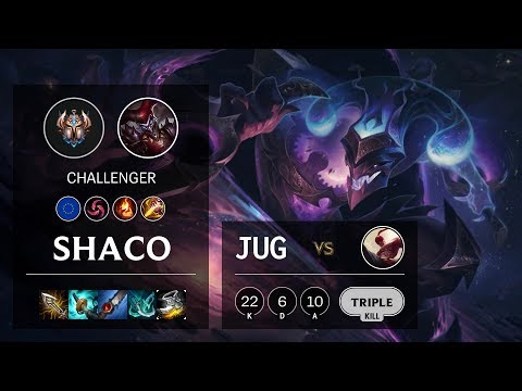 Shaco Jungle vs Lee Sin - EUW Challenger Patch 10.4