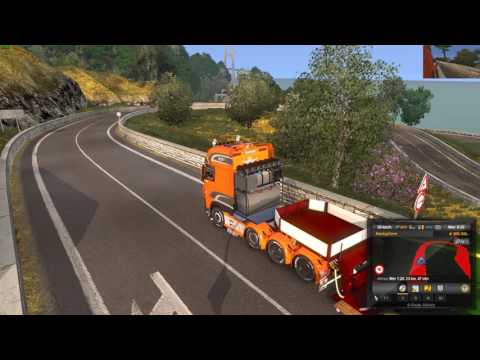 Euro Truck Simulator 2 (1.28) DAF XF E6 by ohaha [v1.73] + Heavy haulage + DLC's & Mods