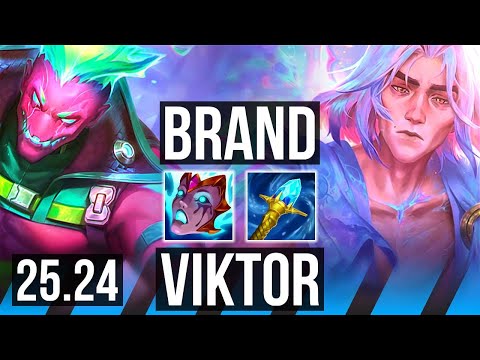 BRAND vs VIKTOR (MID) | Electrocute | KR Master | 25.24