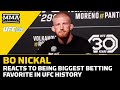 Bo Nickal Reacts To Being Biggest Betting Favorite In UFC History | UFC 290 | MMA Fighting